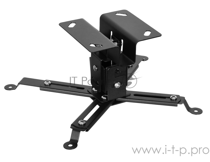 Кронштейн для проектора Buro PR07-B черный макс.12кг потолочный поворот и наклон