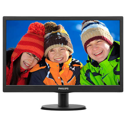 Монитор PHILIPS 19.5 203V5LSB2 (10/62) черный TN+film LED 5ms 16:9 600:1 200cd 1600x900 D-Sub HD RE