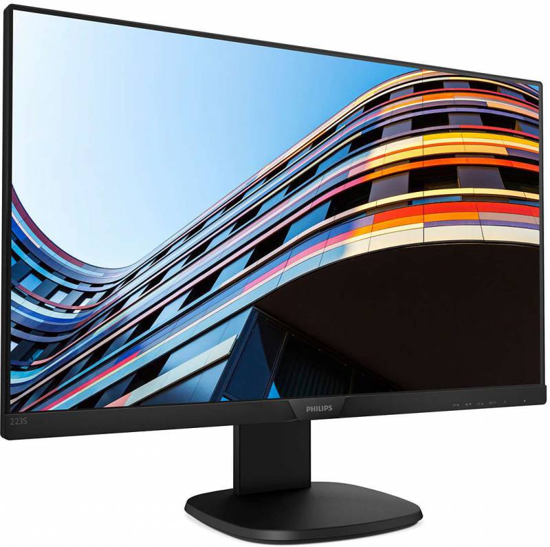 Монитор PHILIPS 21.5 223S7EYMB/00 Black с поворотом экрана (IPS, LED, 1920x1080, 5 ms, 178°/178°, 2