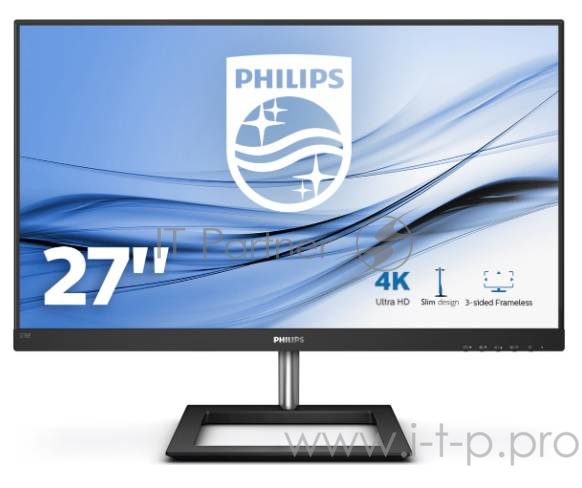 Монитор PHILIPS 27 278E1A/00 Black (IPS, 3840x2160, 4 ms, 178°/178°, 350 cd/m, Mega DCR, +2xHDMI, +DisplayPort, +MM)