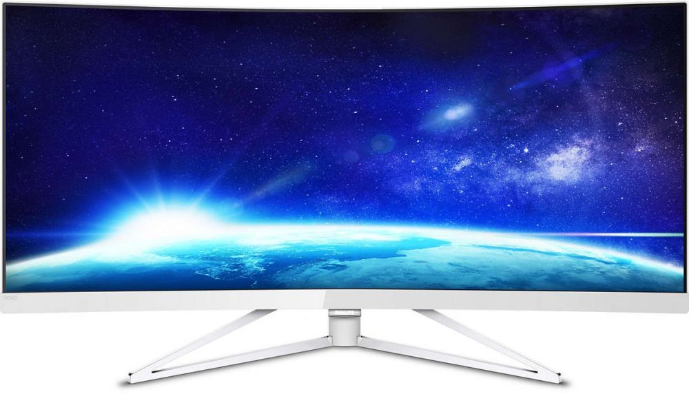Монитор PHILIPS 34 349X7FJEW/00 WHITE (VA, изогнутый, LED, 3440x1440, 4 ms, 178°/178°, 300 cd/m, 50