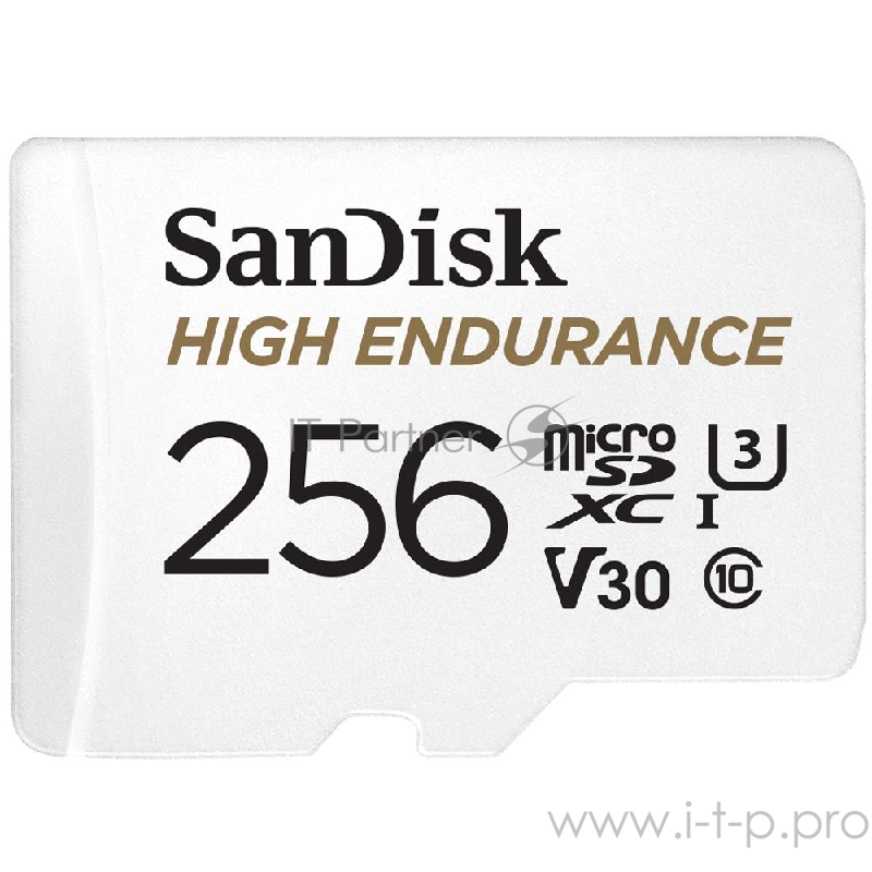 Флеш карта microSD 256GB SanDisk microSDXC Class 10 UHS-I U3 V30 High Endurance Video Monitoring Card