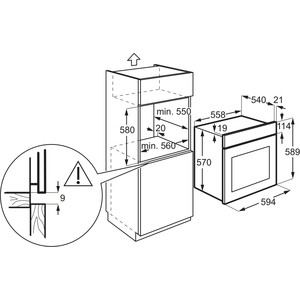 Духовой шкаф электрический Electrolux OKF5C50X