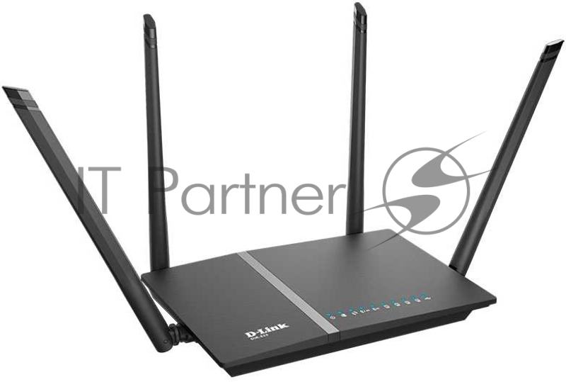 Роутер беспроводной D-Link DIR-825 (DIR-825/RU/R1A/R2A) AC1200 10/100/1000BASE-TX/4G черный