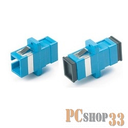 Hyperline FA-P11Z-SC/SC-N/BK-BL Оптический проходной адаптер SC-SC, SM, simplex, корпус пластиковый,