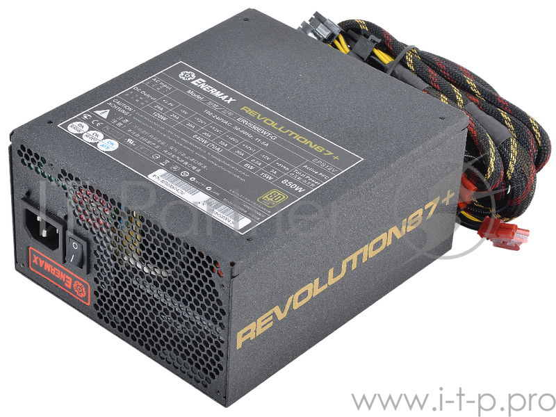 Блок питания Enermax Revolution87+ 850W (ERV850EWT-G) v.2.3, A.PFC,80 Plus Gold,Fan 14 cm,Modular,Retail