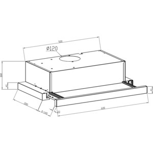 Вытяжка Lex HUBBLE 2M 600 WHITE