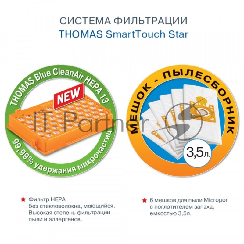 Пылесос THOMAS 784015 SMART TOUCH STAR