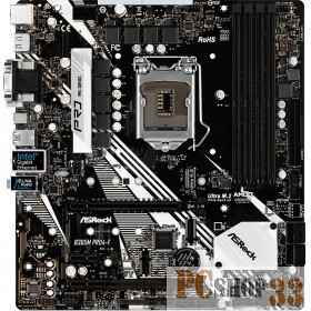 Материнская плата Asrock B365M PRO4-F Soc-1151v2 Intel B365 4xDDR4 mATX AC`97 8ch(7.1) GbLAN+VGA+DVI+HDMI