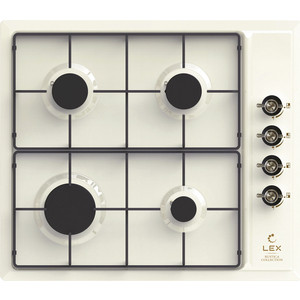 Газовая варочная поверхность Lex GVE 6044-1 C IV LIGHT белый антик