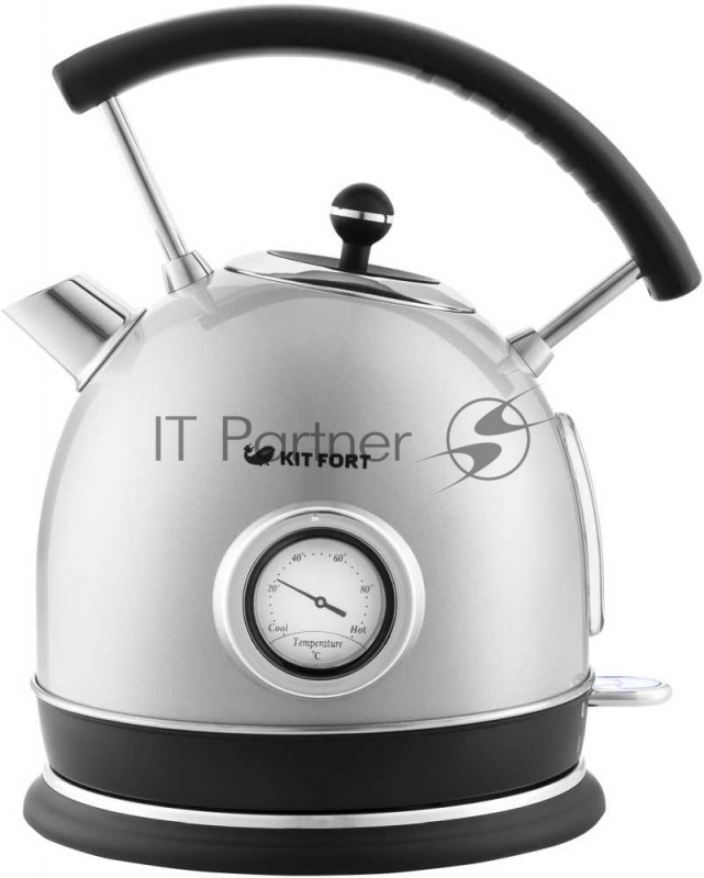 Чайник электрический Kitfort KT-664-2 1.8л. 2200Вт серый (корпус: нержавеющая сталь)
