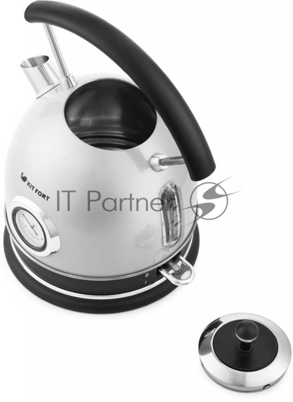 Чайник электрический Kitfort KT-664-2 1.8л. 2200Вт серый (корпус: нержавеющая сталь)