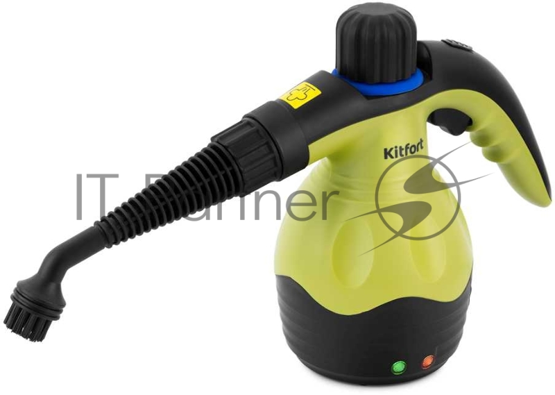Пароочиститель ручной Kitfort KT-950 1000Вт черный/желтый