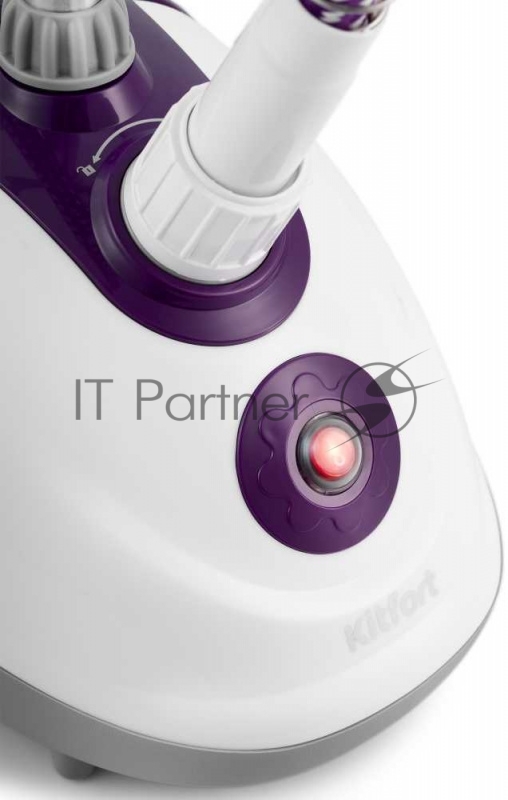 Отпариватель напольный Kitfort KT-949 1580Вт белый/бордовый