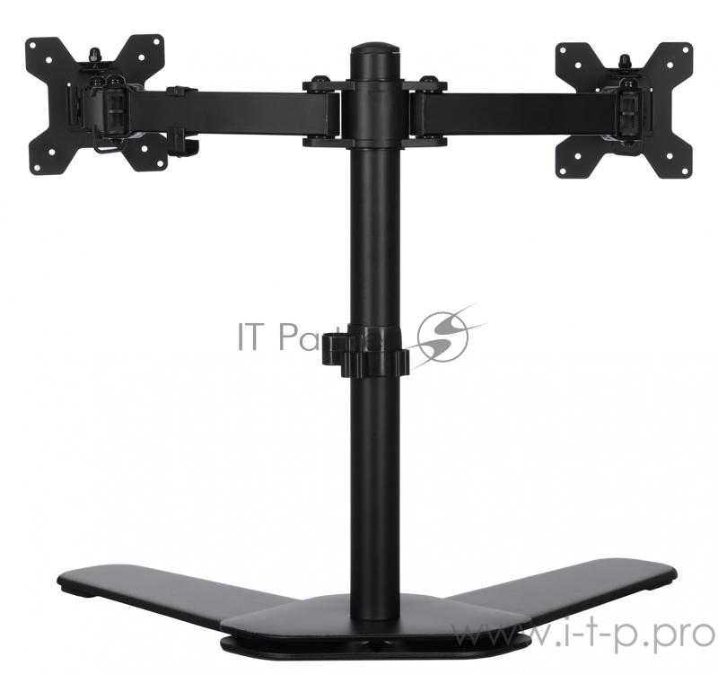 Кронштейн для мониторов ЖК Buro M042 черный 15-32 макс.8кг крепление к столешнице поворот и наклон