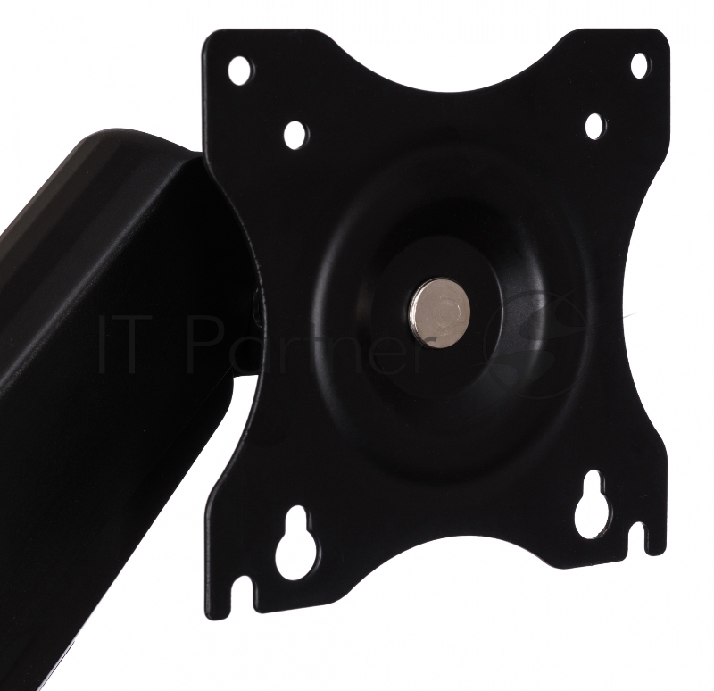 Кронштейн для мониторов ЖК Buro M1 черный 15-32 макс.9кг крепление к столешнице поворот и наклон