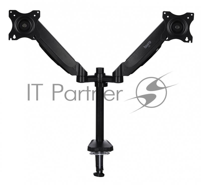 Кронштейн для мониторов ЖК Buro M9 черный 15-32 макс.7кг крепление к столешнице поворот и наклон