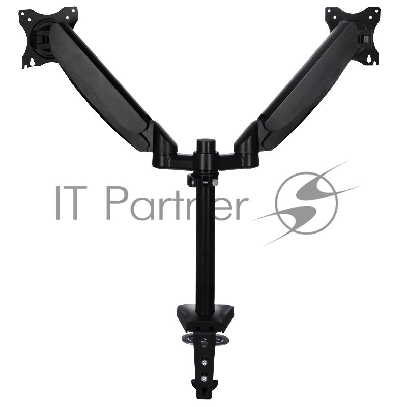 Кронштейн для мониторов ЖК Buro M9 черный 15-32 макс.7кг крепление к столешнице поворот и наклон