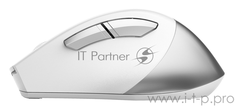 Мышь A4 Fstyler FG35 серебристый/белый оптическая (2000dpi) беспроводная USB (6but)