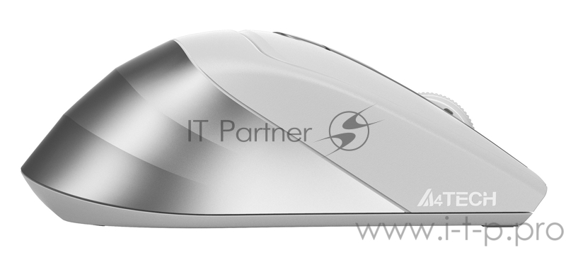 Мышь A4 Fstyler FG35 серебристый/белый оптическая (2000dpi) беспроводная USB (6but)