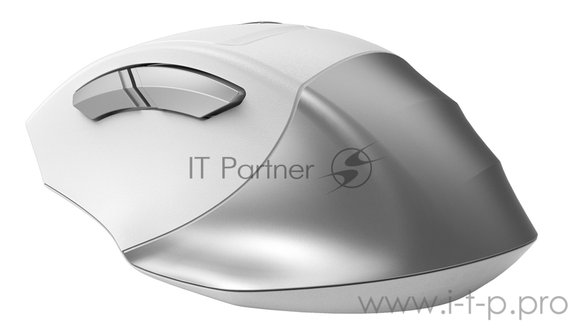 Мышь A4 Fstyler FG35 серебристый/белый оптическая (2000dpi) беспроводная USB (6but)