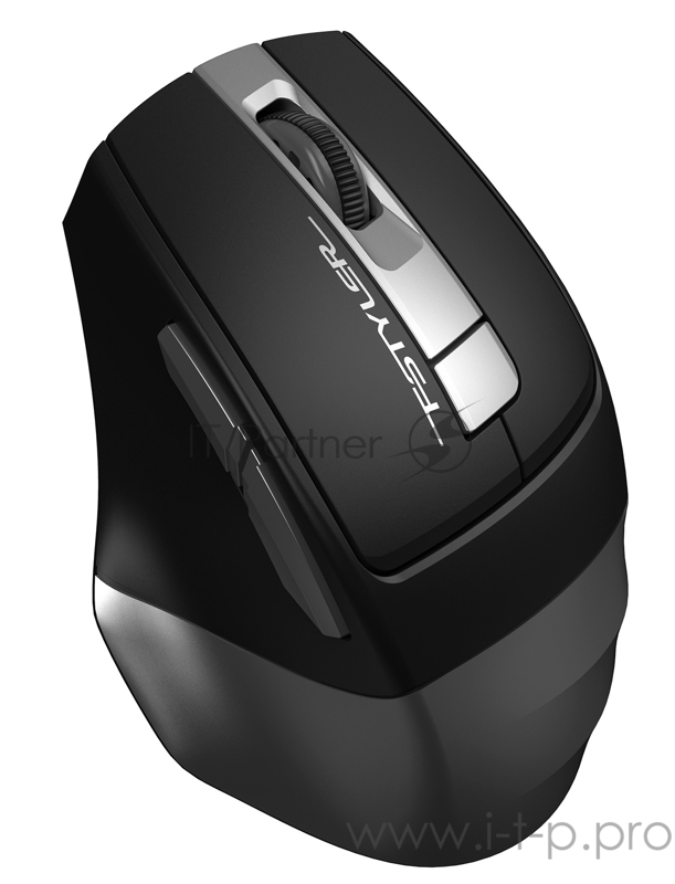 Мышь A4 Fstyler FG35 серый/черный оптическая (2000dpi) беспроводная USB (6but)
