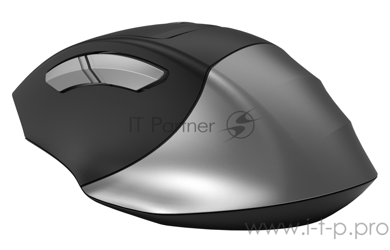 Мышь A4 Fstyler FG35 серый/черный оптическая (2000dpi) беспроводная USB (6but)