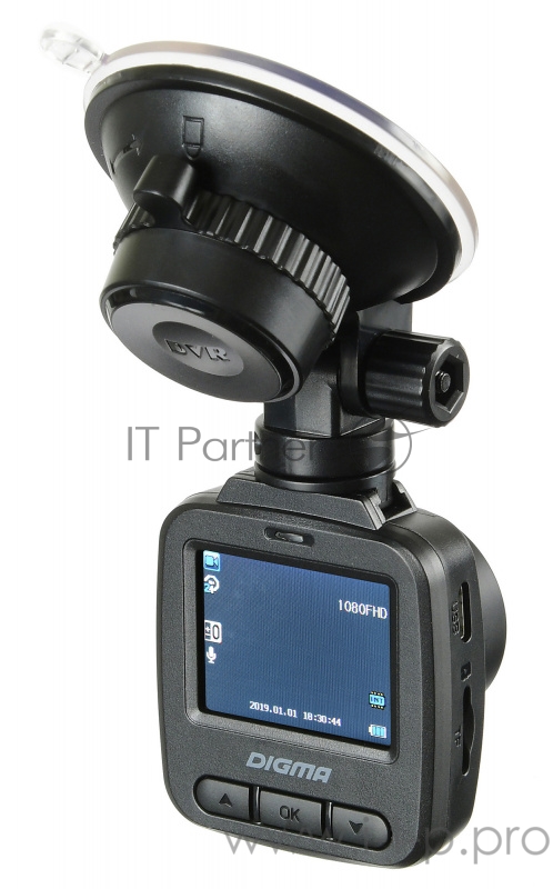 Видеорегистратор Digma FreeDrive 112 черный 1.3Mpix 1080x1920 1080p 150гр. GP1247