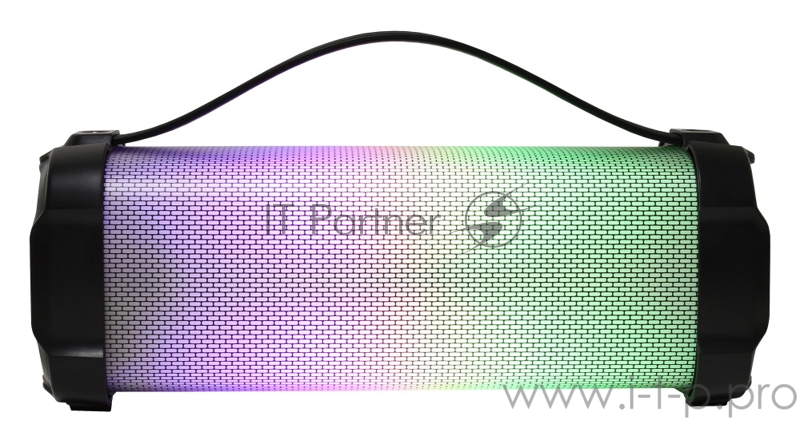 Колонка порт. Hyundai H-PAC400 черный 12W 1.0 BT/3.5Jack/USB 10м 1500mAh