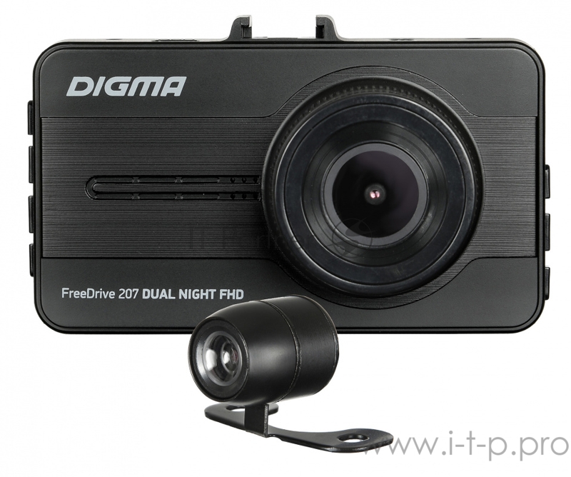 Видеорегистратор Digma FreeDrive 207 DUAL Night FHD черный 2Mpix 1080x1920 1080p 150гр. GP6248