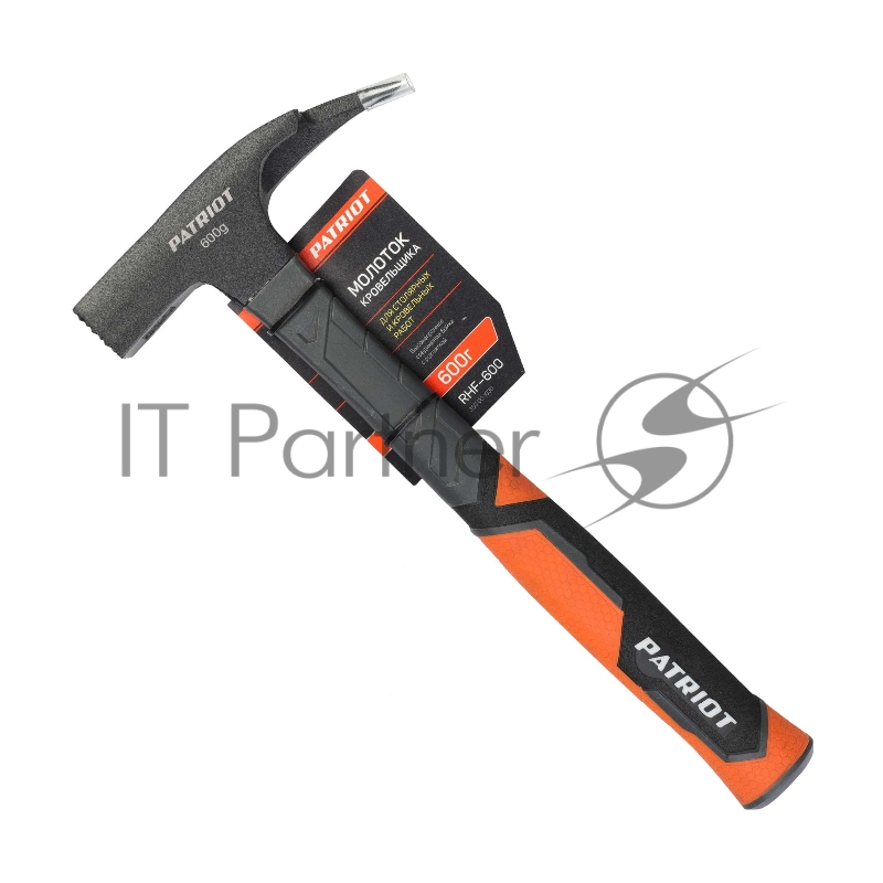 Молоток кровельщика PATRIOT RHF-600 с фиберглассовой рукояткой, 600г