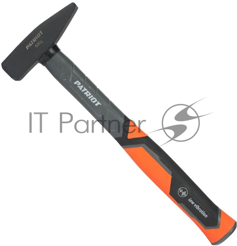 Молоток слесарный PATRIOT MHF-500 с фиберглассовой рукояткой, 500г