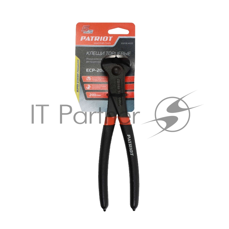 Клещи торцевые PATRIOT ECP-200, обрезиненные рукоятки, 200мм