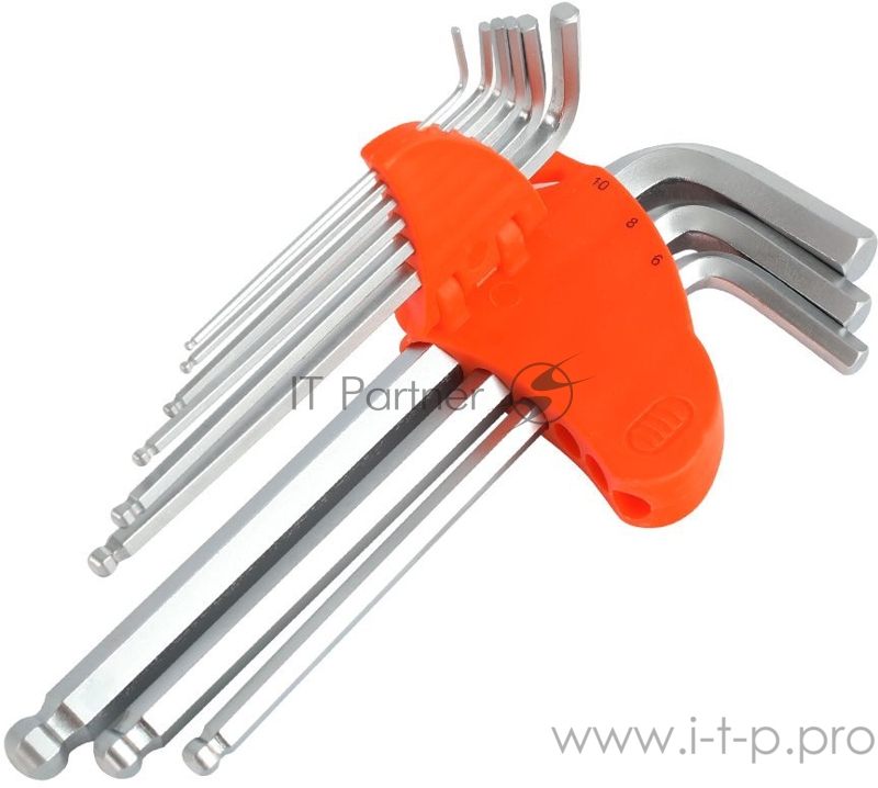 Набор ключей PATRIOT SKH-9L, шестигранные с шаром, длинные, 1,5-10мм, CRV, 9 шт