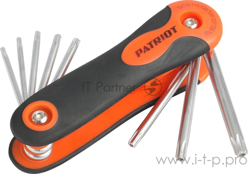 Набор ключей PATRIOT SKT-8F, TORX, T9-T40 складные, CRV, 8-в-1