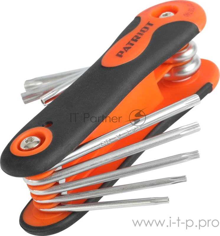 Набор ключей PATRIOT SKT-8F, TORX, T9-T40 складные, CRV, 8-в-1