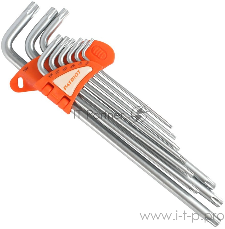 Набор ключей PATRIOT SKТ-9EL, TORX, экстра длинные, T10-T50, CRV, 9 шт