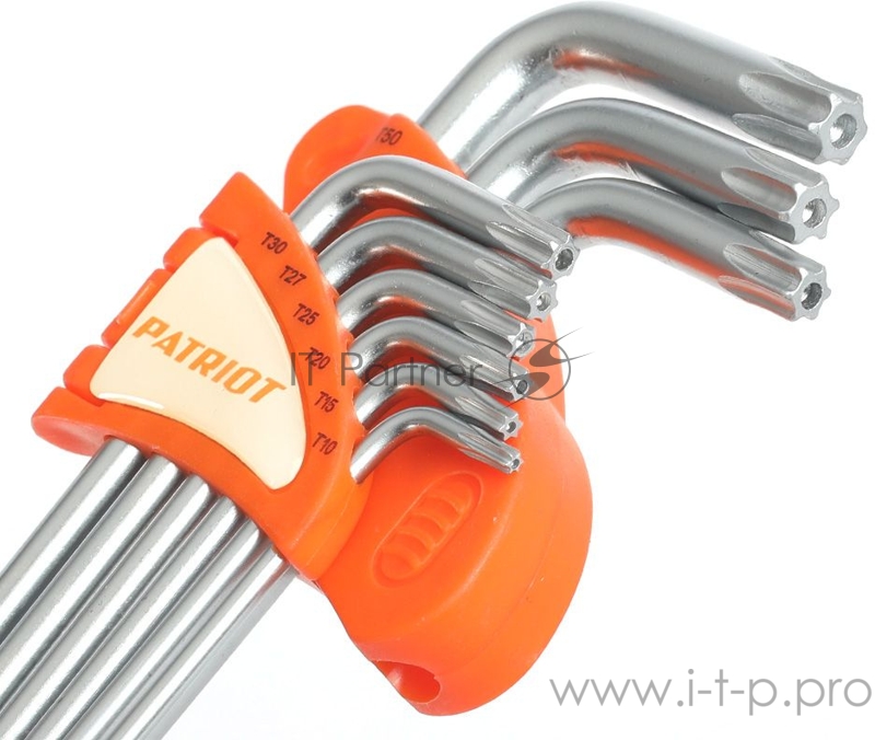Набор ключей PATRIOT SKТ-9EL, TORX, экстра длинные, T10-T50, CRV, 9 шт