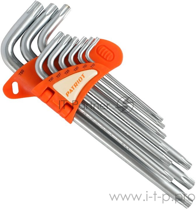 Набор ключей PATRIOT SKТ-9L, TORX, длинные, T10-T50, CRV, 9 шт
