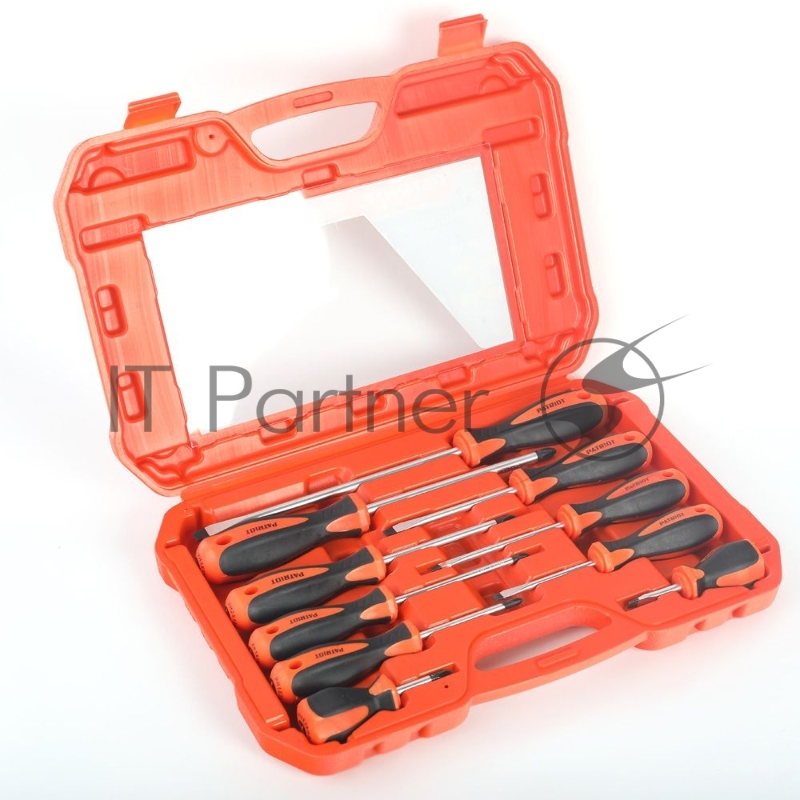 Набор отверток Patriot SSP-10, CR-V,пластиковый кейс, 10шт