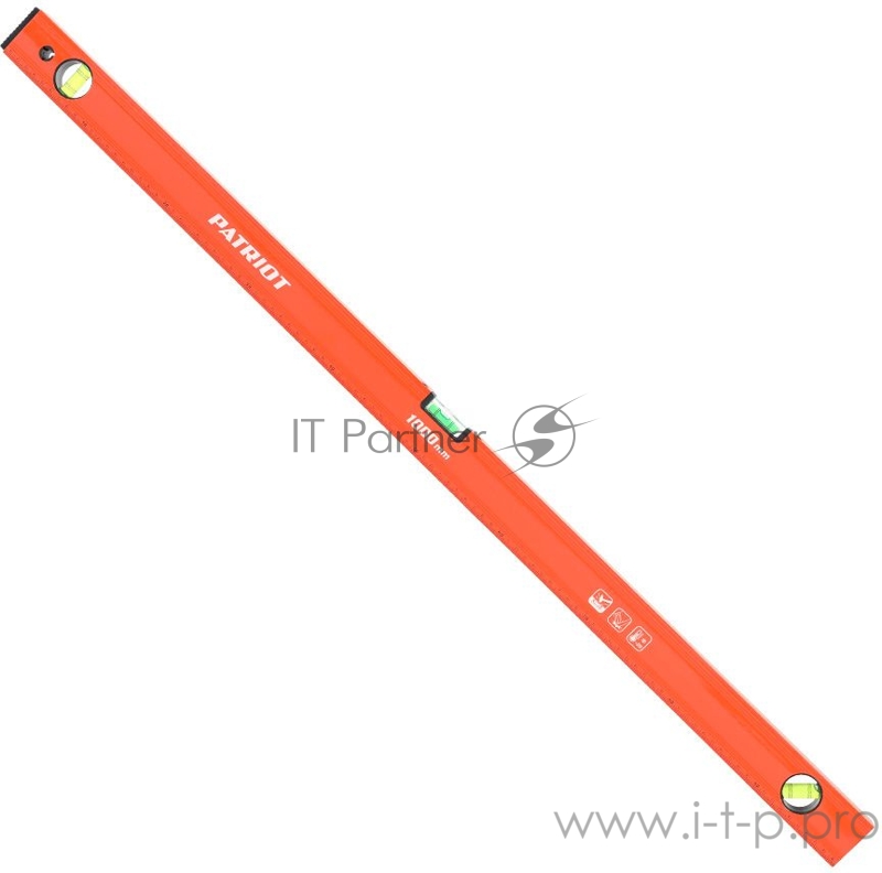 Уровень PATRIOT LCP-1000, алюминиевый фрезерованный, 1000мм