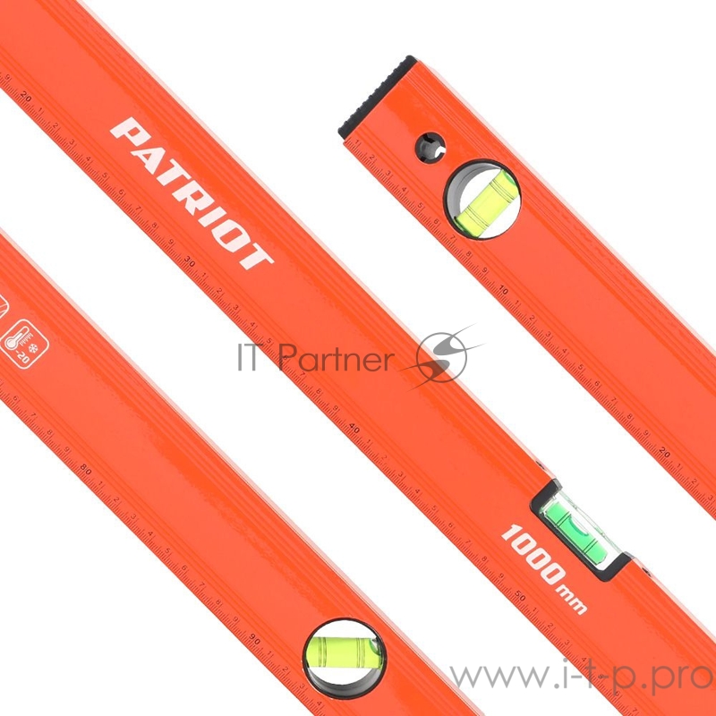 Уровень PATRIOT LCP-1000, алюминиевый фрезерованный, 1000мм