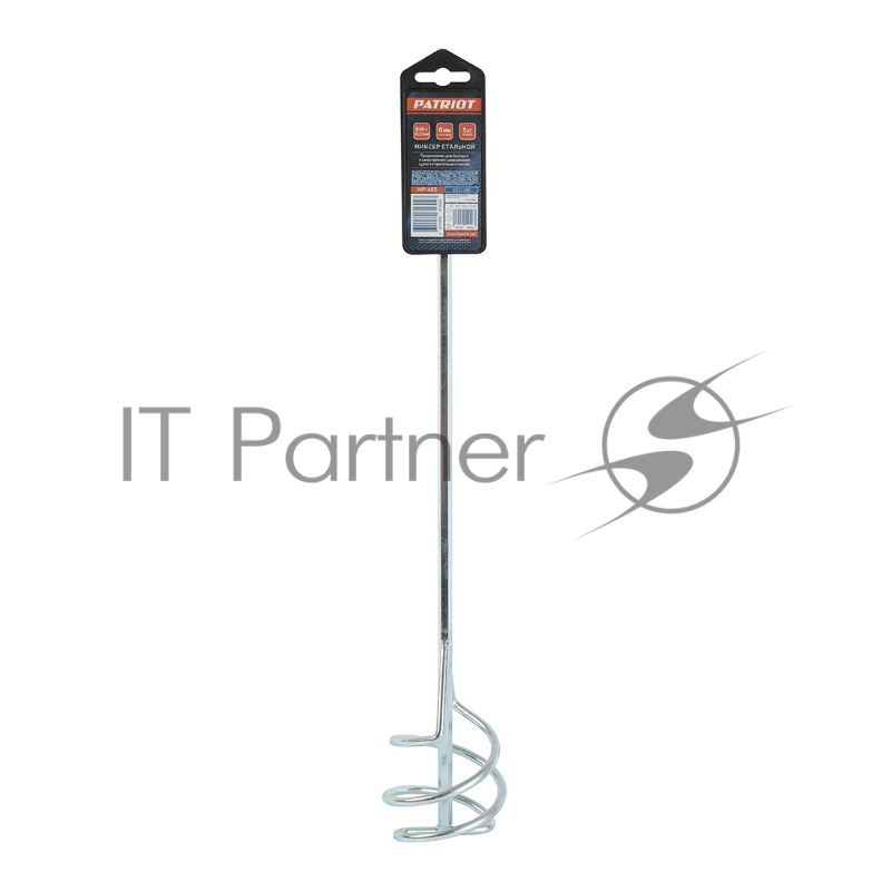 Миксер насадка PATRIOT MP485 для сухих и строительных смесей, 80x400 мм, хвостовик 8 мм.