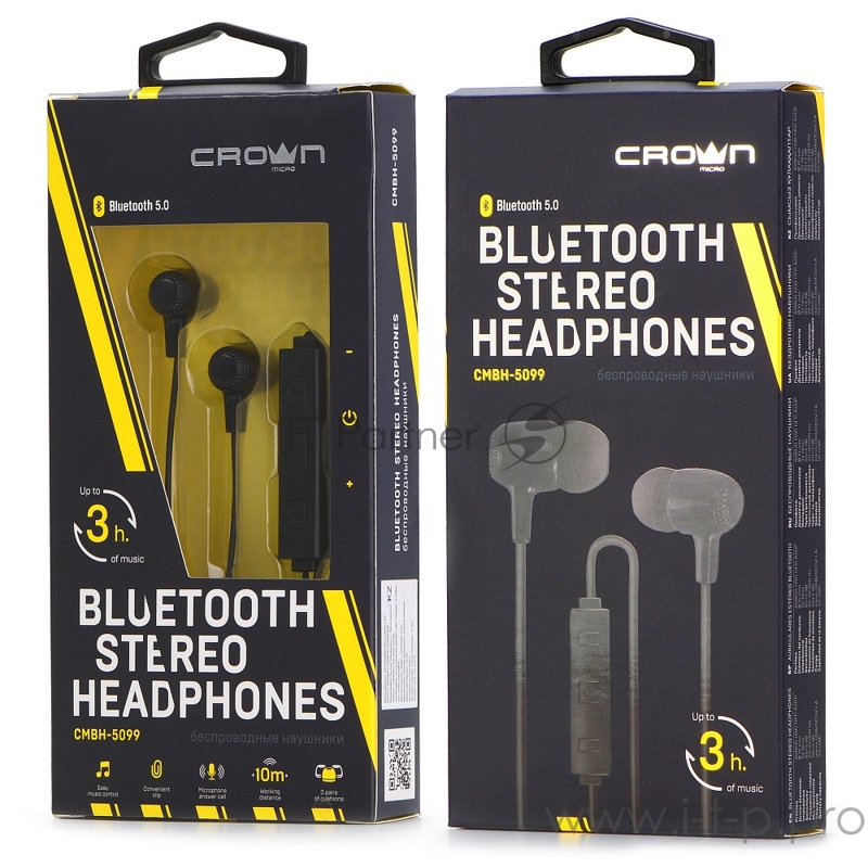 Беспроводные наушники CROWN CMBH-5099