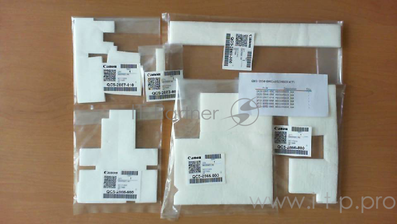 Набор абсорберов отработанных чернил Canon PIXMA G1000/G2000/G3000 (QY5-0558/QY5-0518)
