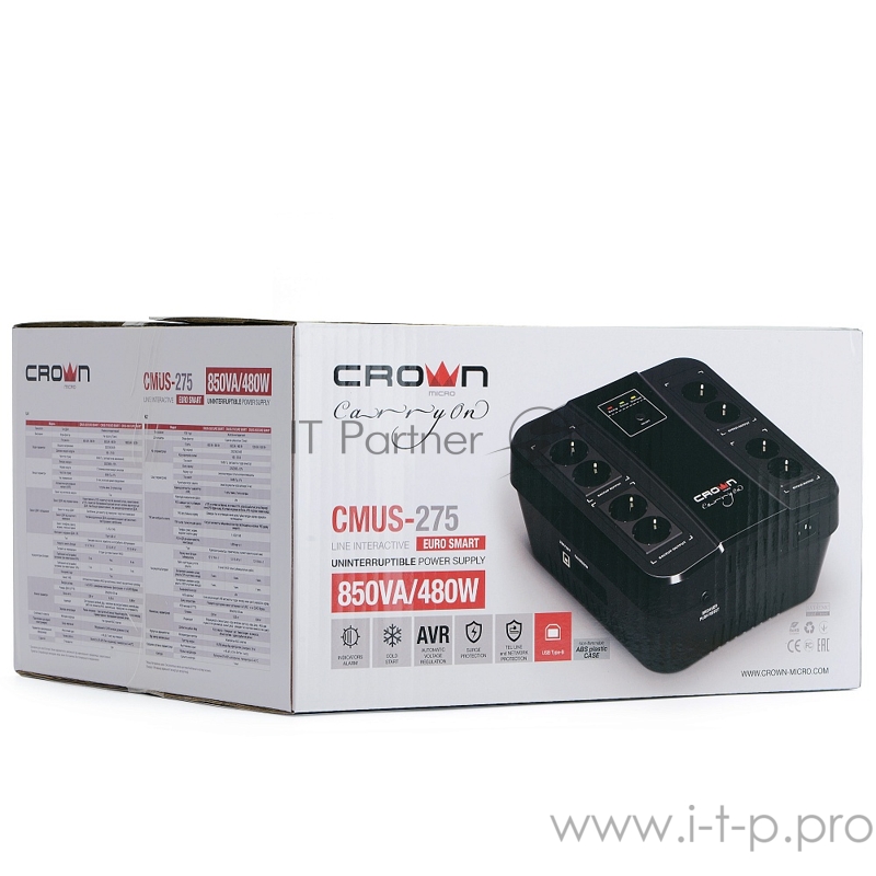 Источник бесперебойного питания CMUS-275 EURO SMART