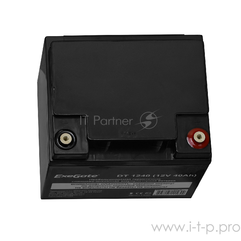 Аккумуляторная батарея ExeGate DT 1240 (12V 40Ah), клеммы под болт М5