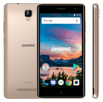 Смартфон Digma HIT Q500 золотистый