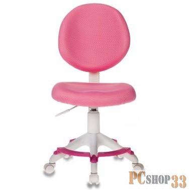 Кресло детское Бюрократ KD-W6-F/TW-13A розовый (пластик белый)