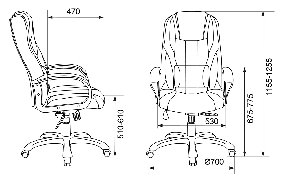 Кресло игровое Бюрократ VIKING-9/BL+SD черный/салатовый искусст.кожа/ткань